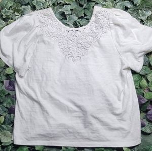 NWOT Nordstrom Sexy Lace Stitching Top Size XL